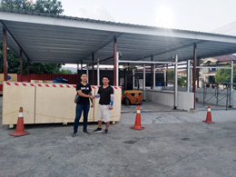 海外安装现场，杭州英国365集团安装工程师顺利抵达马来西亚民都鲁
