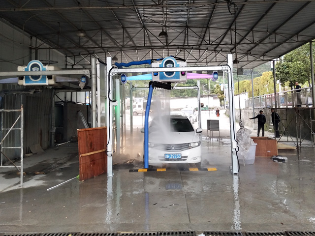 用户案例,四台镭鹰X1自动洗车机在重庆市市政服务中心安装完成交付使用