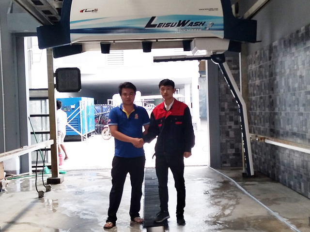 镭豹360海外用户案例,柬埔寨金边Confederation car wash