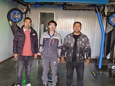 用户案例,镭鹰S90旗舰型洗车机在新疆和田县力亚洗车行安装完成交付使用