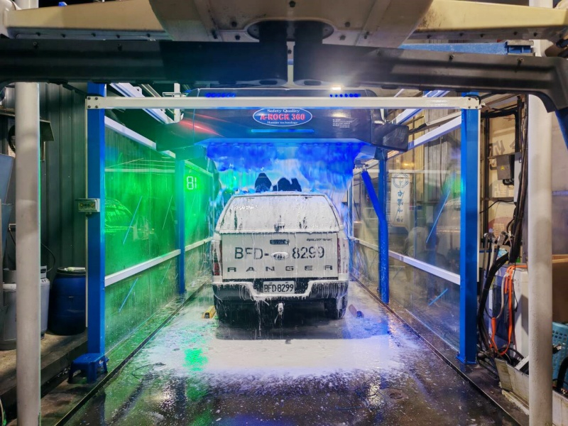 落地投产|LEISUWASH 360 洗车机于台湾省桃园市安装竣工,正式投入商用